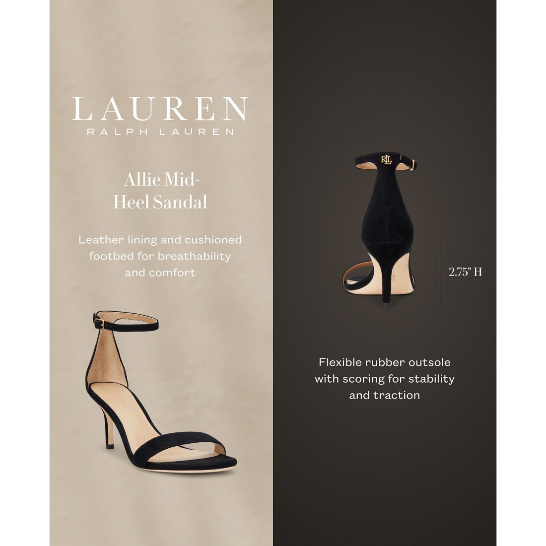 Women's 'Allie Ankle-Strap Mid-Heel Dress Sandals'