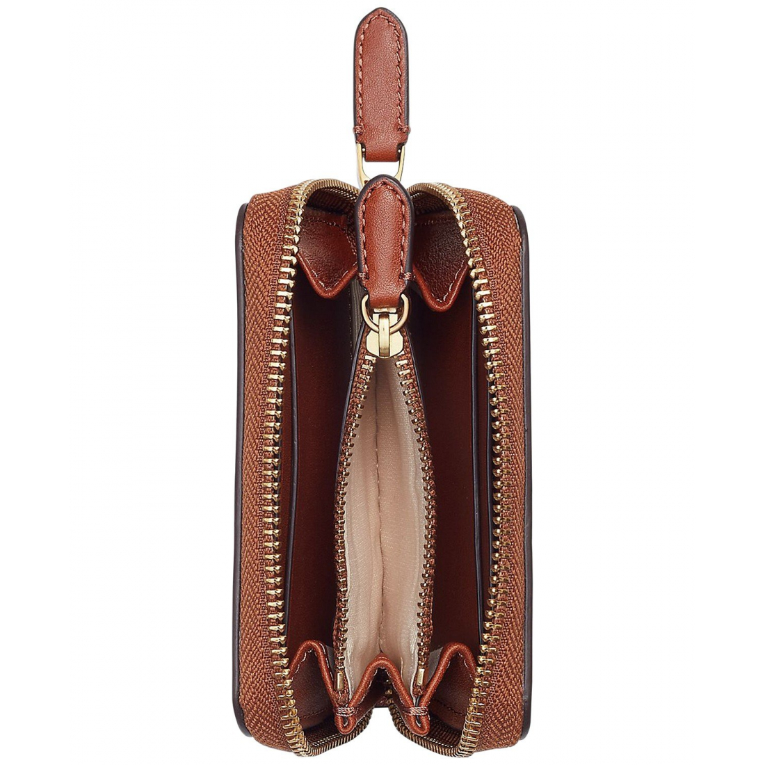 Women's 'Full-Grain Leather Small Zip Continental Wallet'