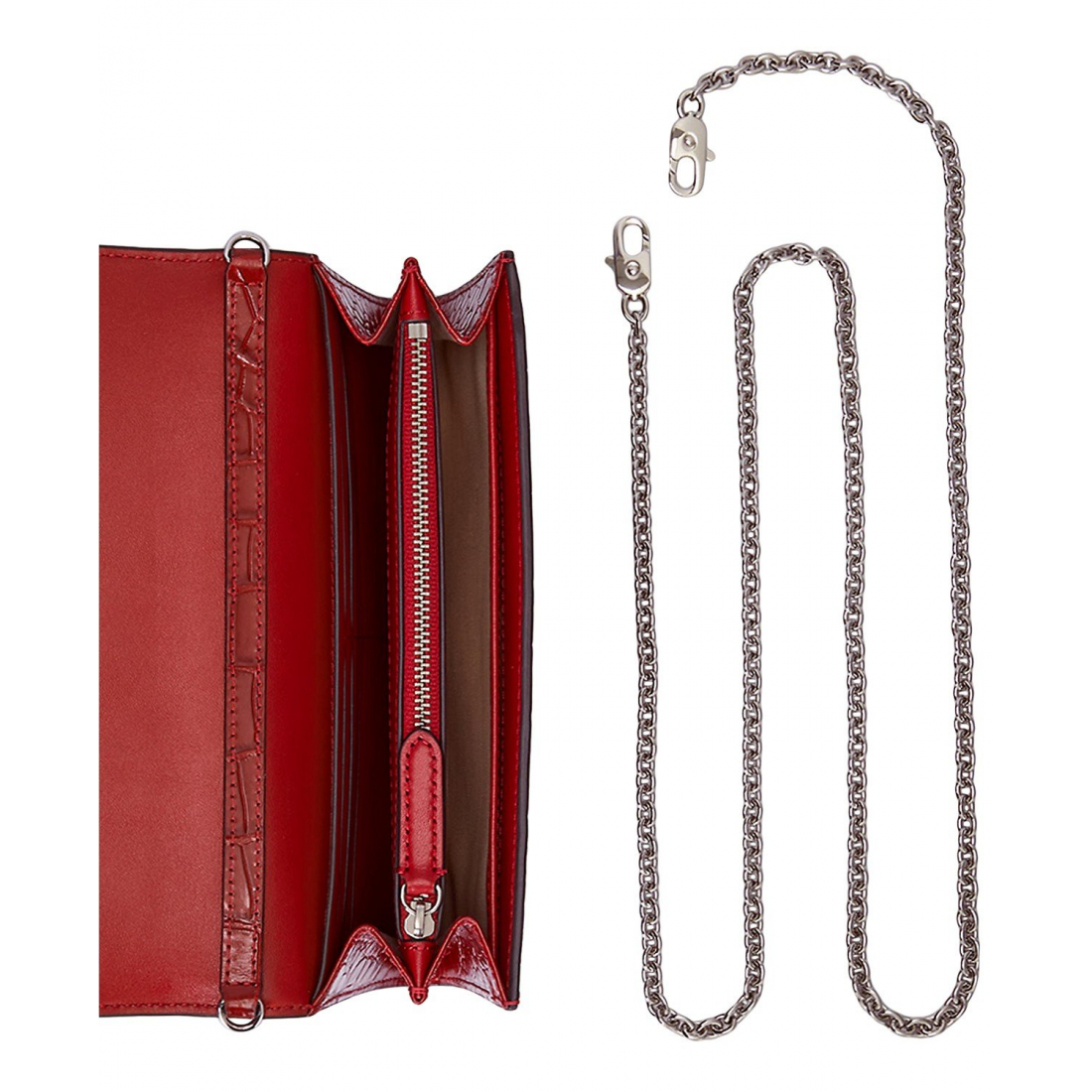 Women's 'Adair Croc-Embossed Leather Small Crossbody'