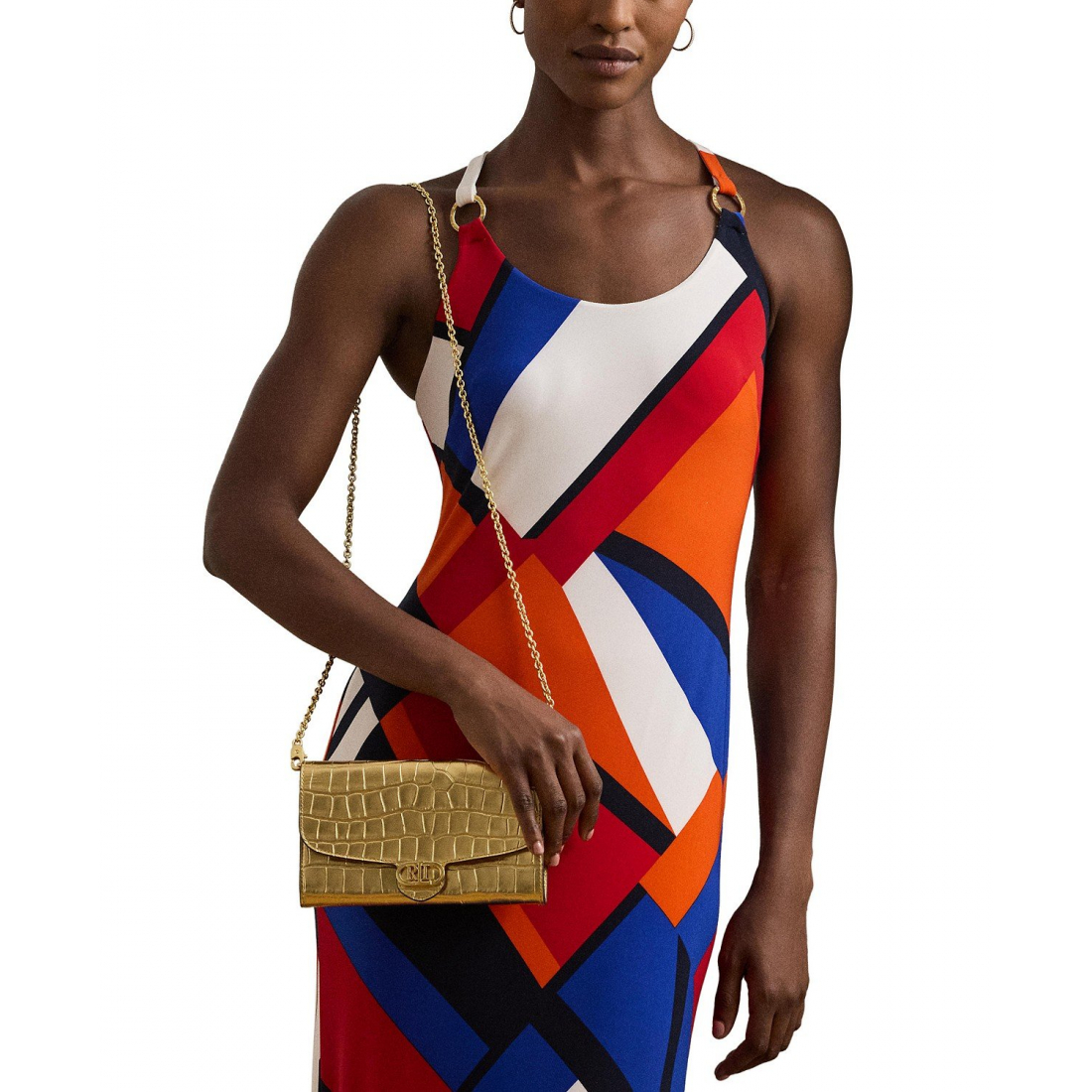 Women's 'Adair Croc-Embossed Leather Small Crossbody'