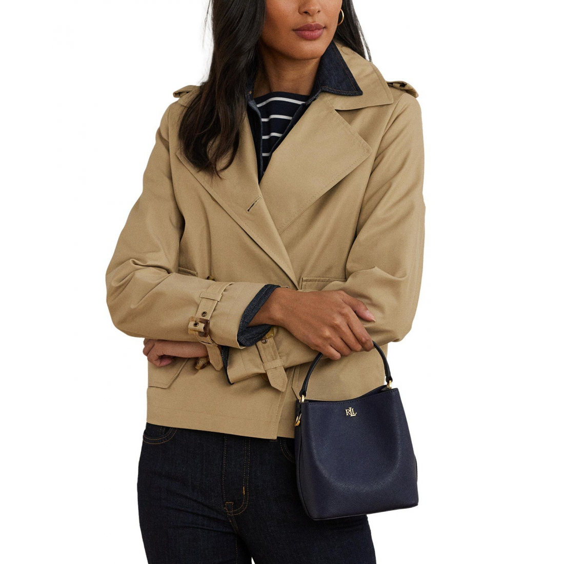 Women's 'Crosshatch Leather Small Reese Bucket Bag'