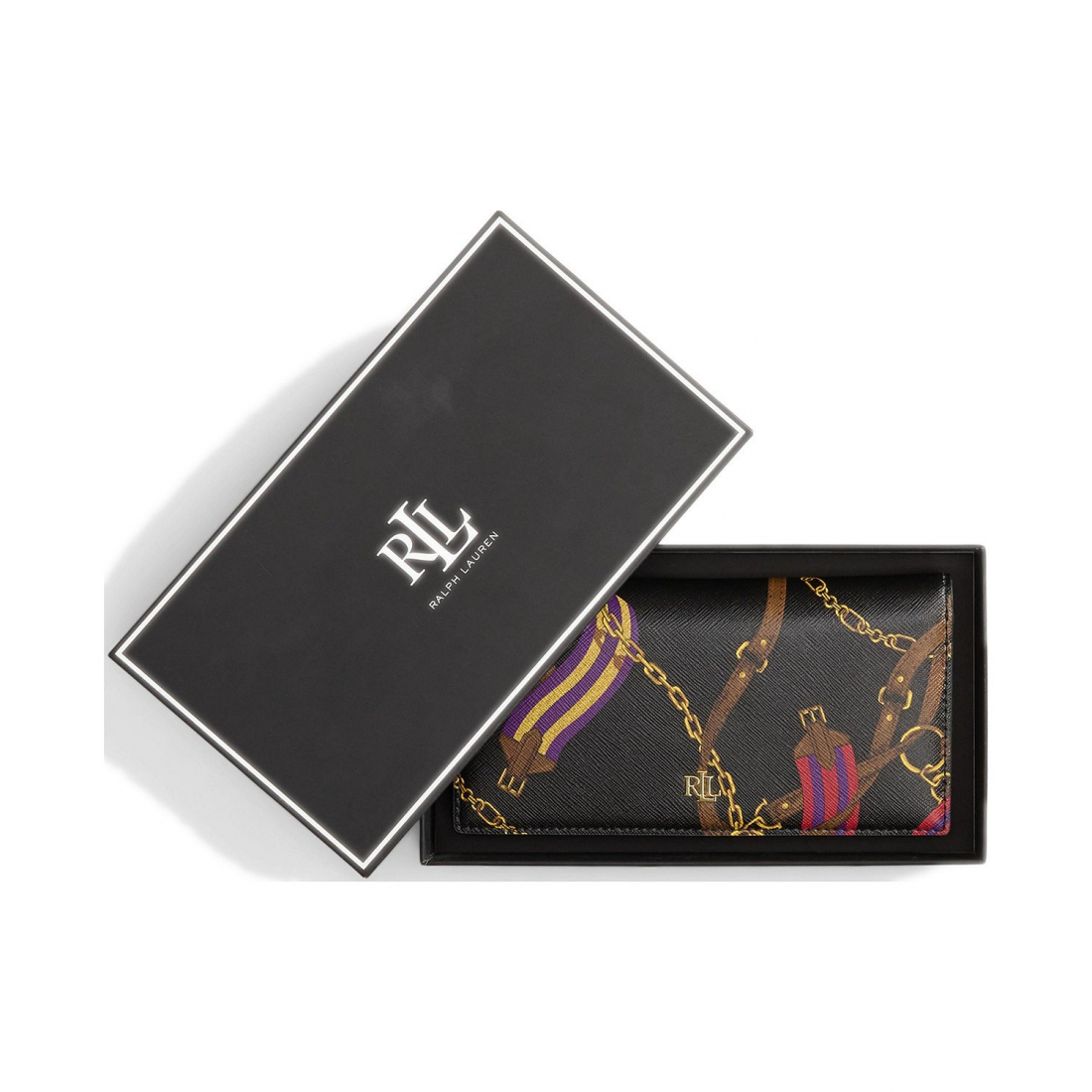 Women's 'Boxed Leather Slim Snap Wallet'