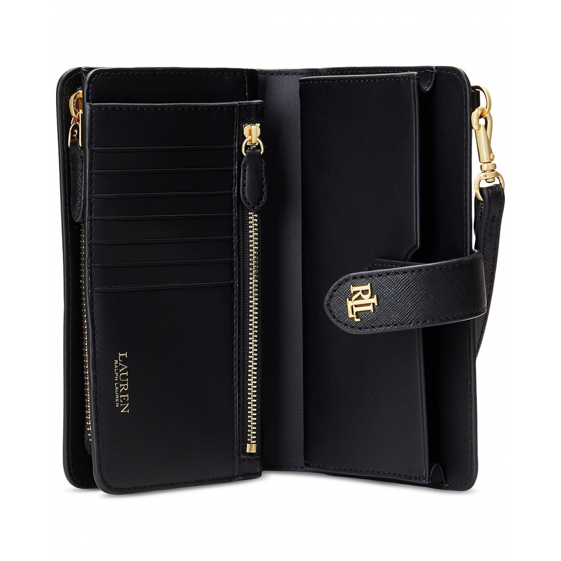 Women's 'Crosshatch Leather Tech Wristlet'