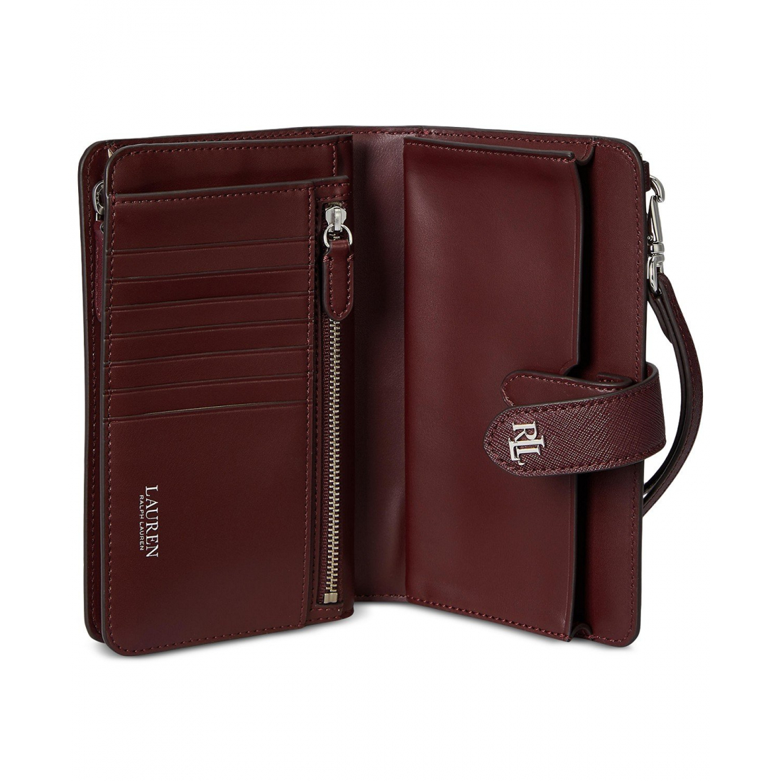 'Crosshatch Leather Tech Wristlet' pour Femmes