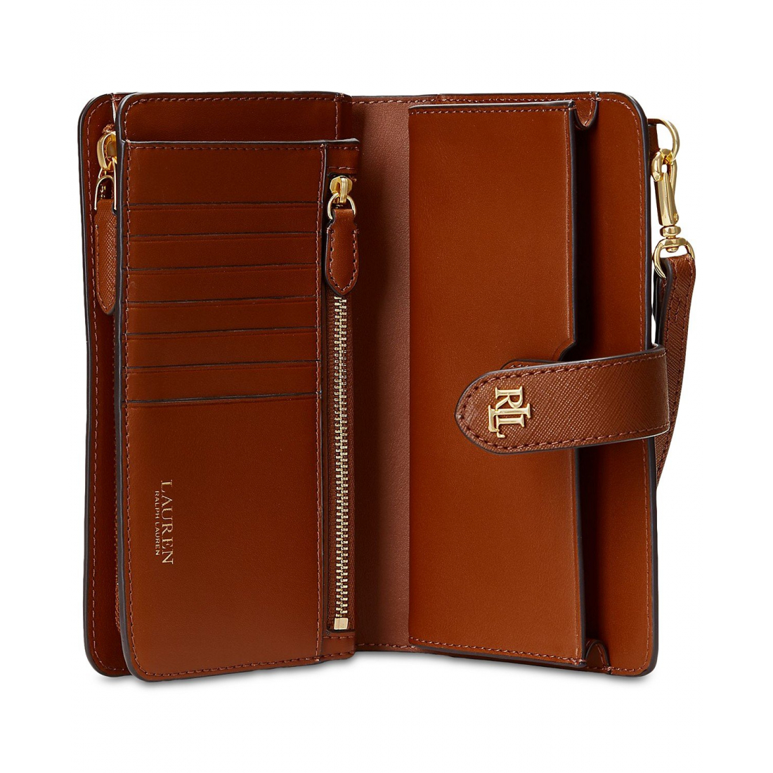 Women's 'Crosshatch Leather Tech Wristlet'