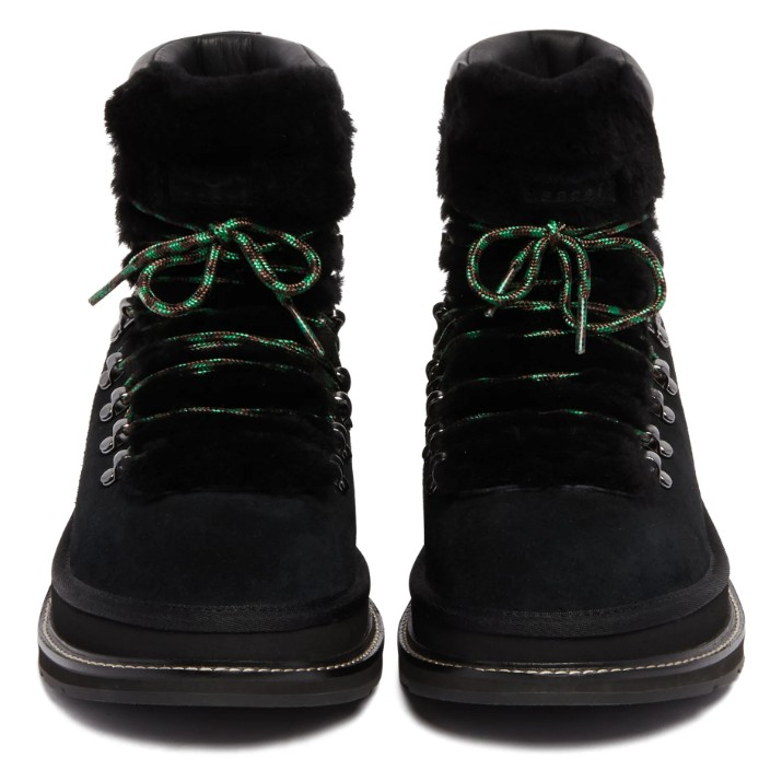 Bottes de neige 'Fur-Trim Lace-Up' pour Hommes