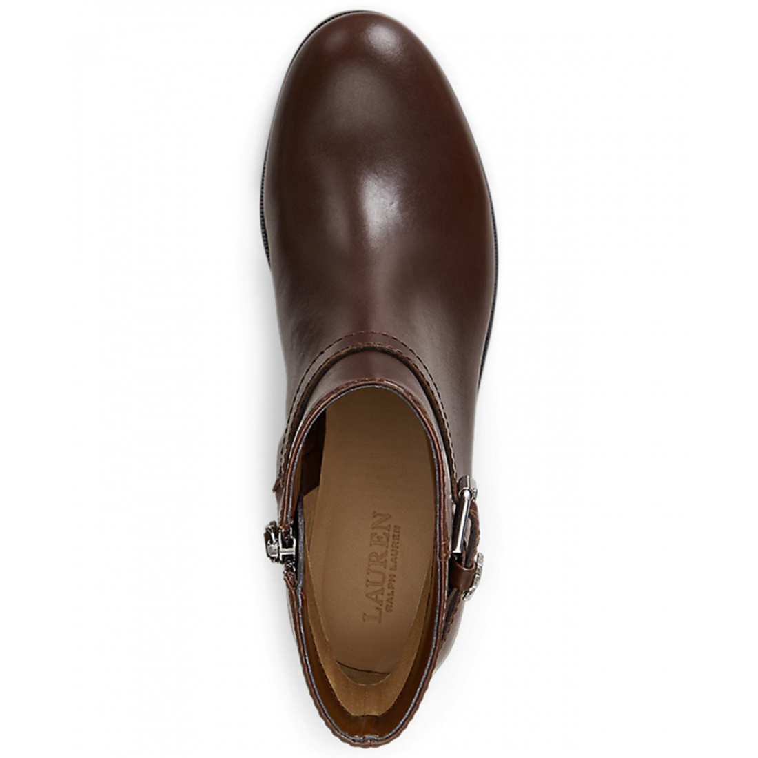 'Brooke II Stacked Leather Heel Booties' pour Femmes