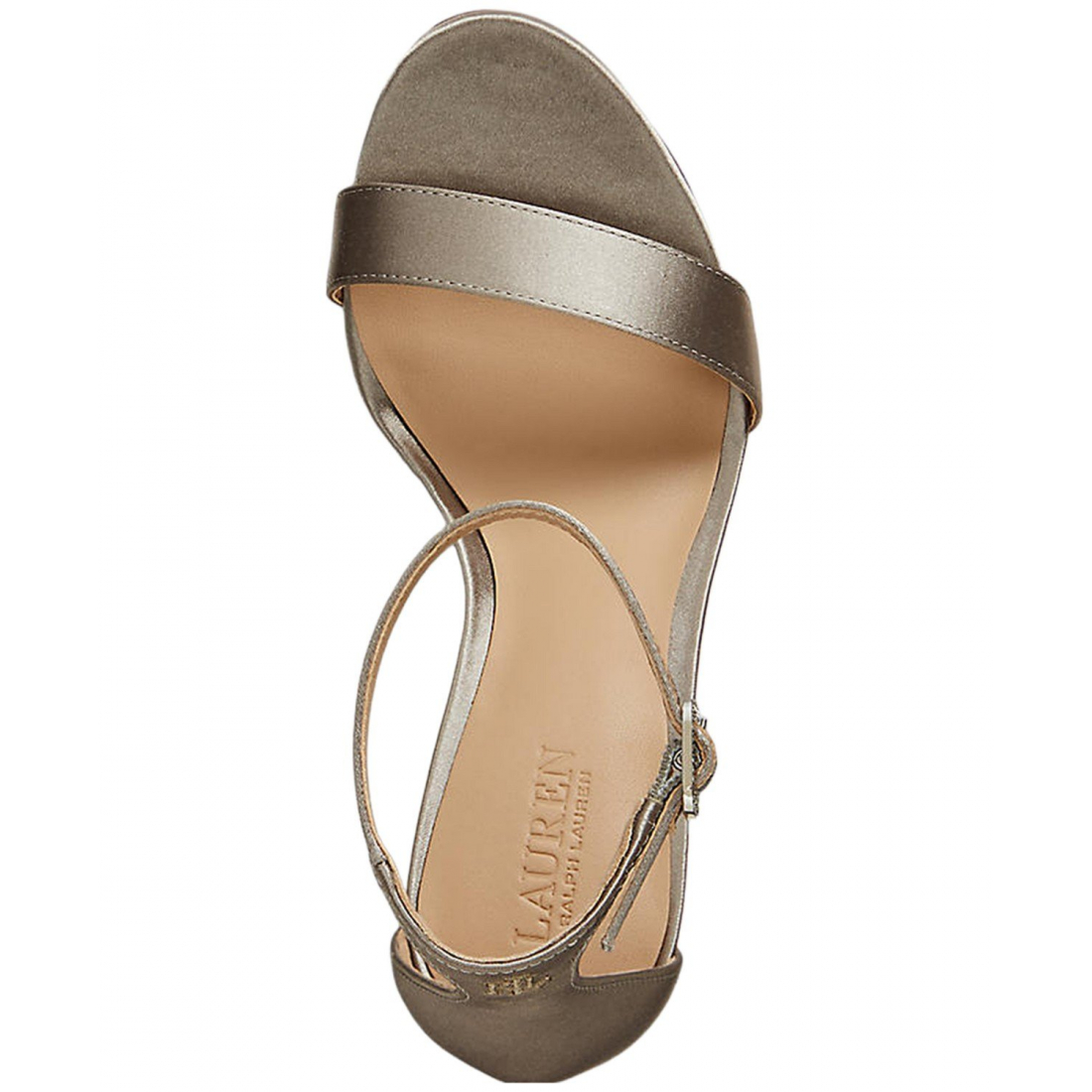 'Allie Pavé-Buckle Satin Sandals' pour Femmes