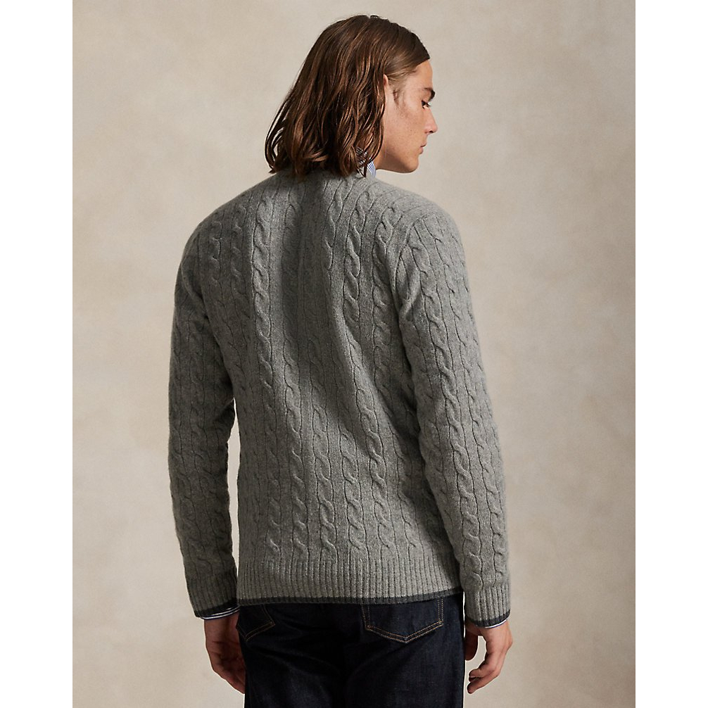 'Cable-Knit Wool-Cashmere Cardigan' pour Hommes