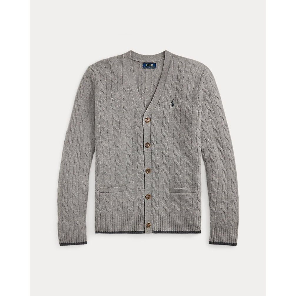 'Cable-Knit Wool-Cashmere Cardigan' pour Hommes