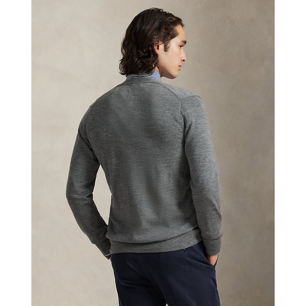 'Slim Fit Washable Wool V-Neck Cardigan' pour Hommes