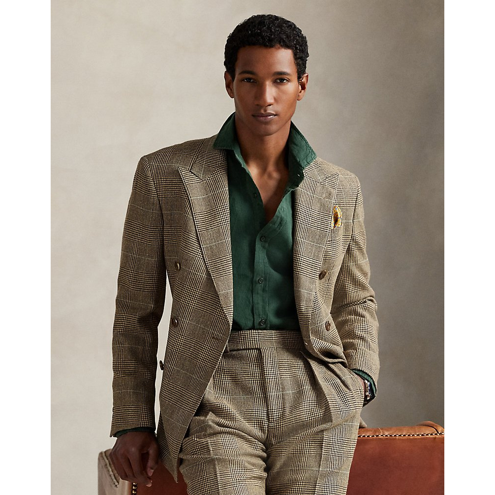 'Classic Fit Linen Shirt' pour Hommes