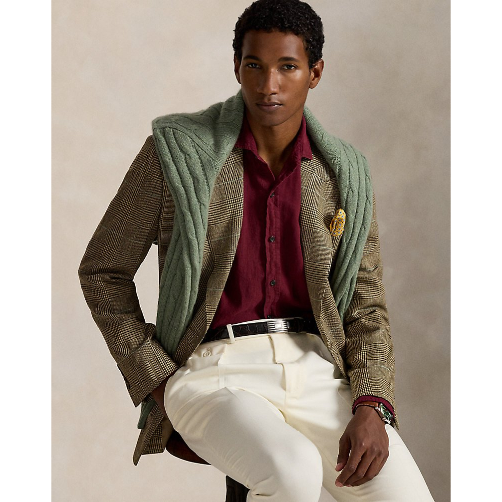 'Classic Fit Linen Shirt' pour Hommes