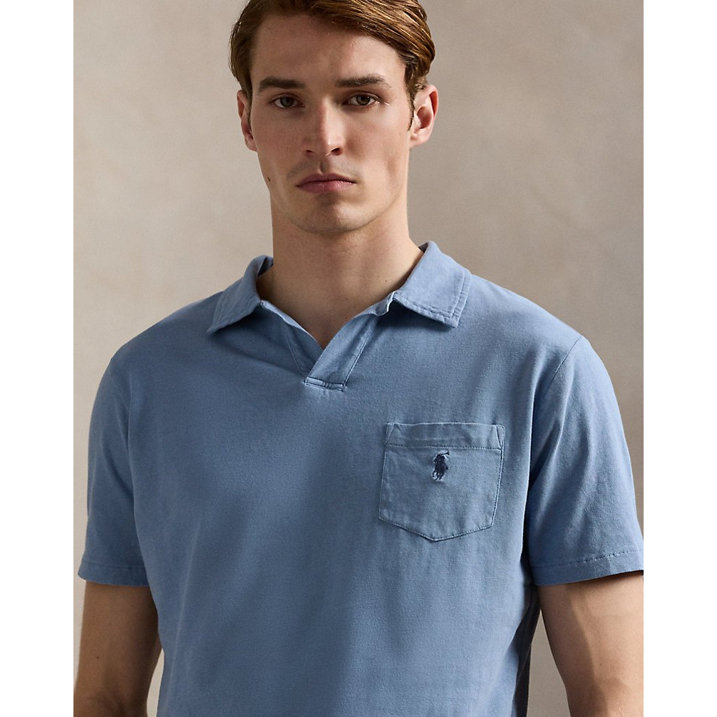 'Standard Fit Cotton-Linen Polo Shirt' pour Hommes