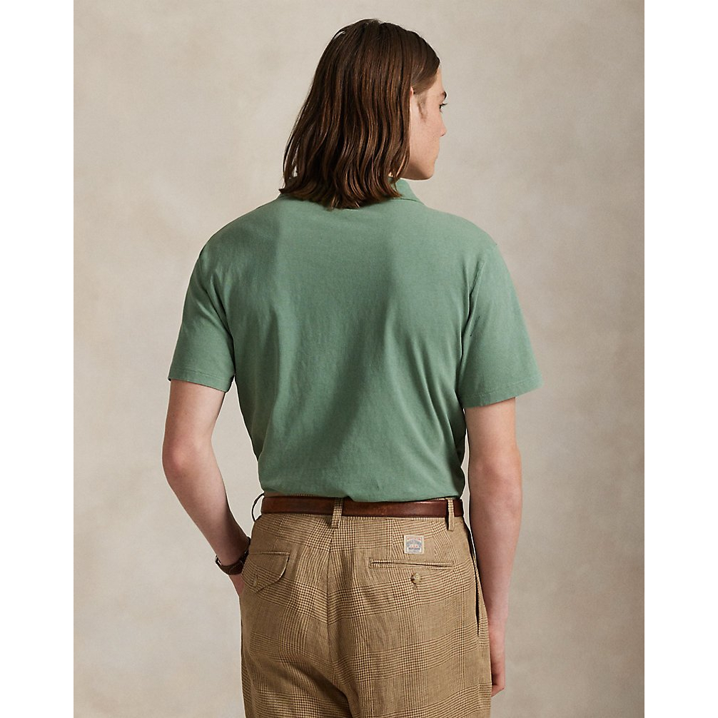 'Standard Fit Cotton-Linen Polo Shirt' pour Hommes