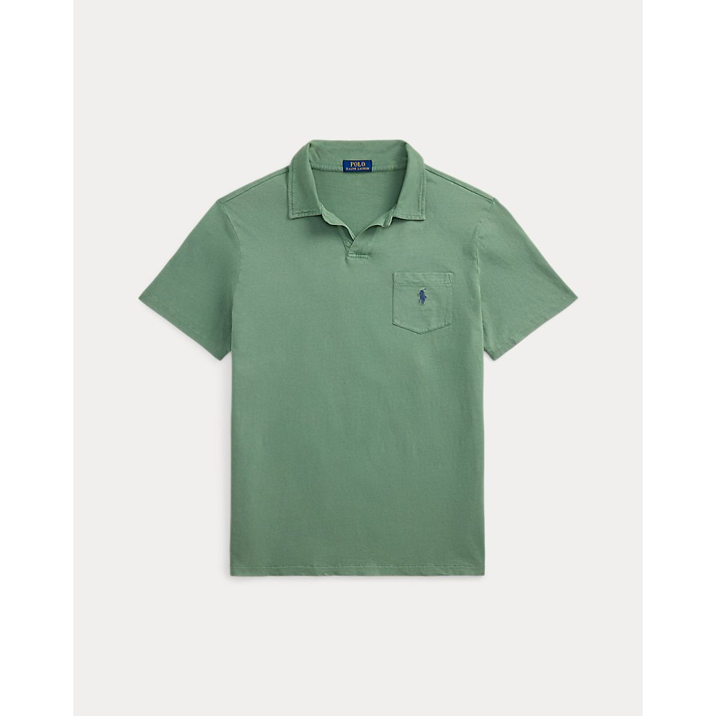 'Standard Fit Cotton-Linen Polo Shirt' pour Hommes