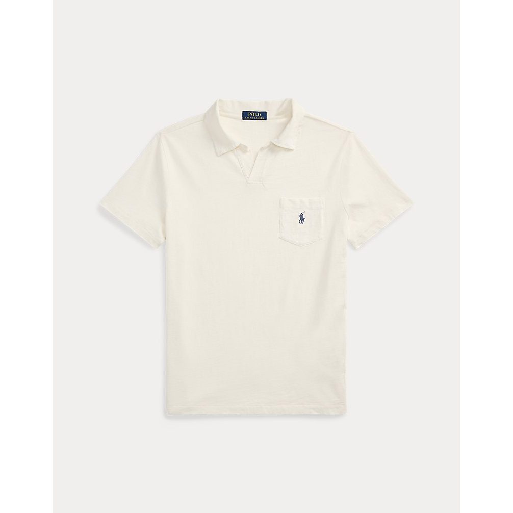 'Standard Fit Cotton-Linen Polo Shirt' pour Hommes