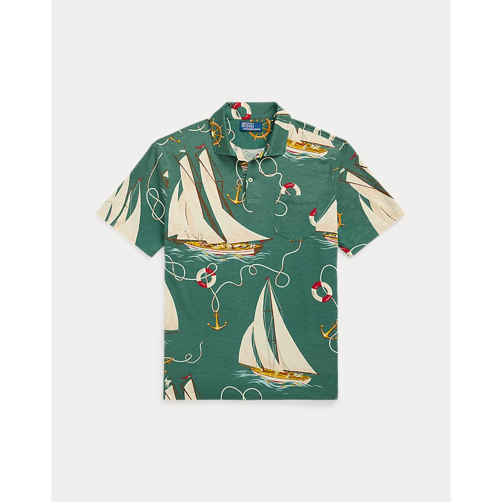 'Classic Fit Sailboat Jersey Polo Shirt' pour Hommes