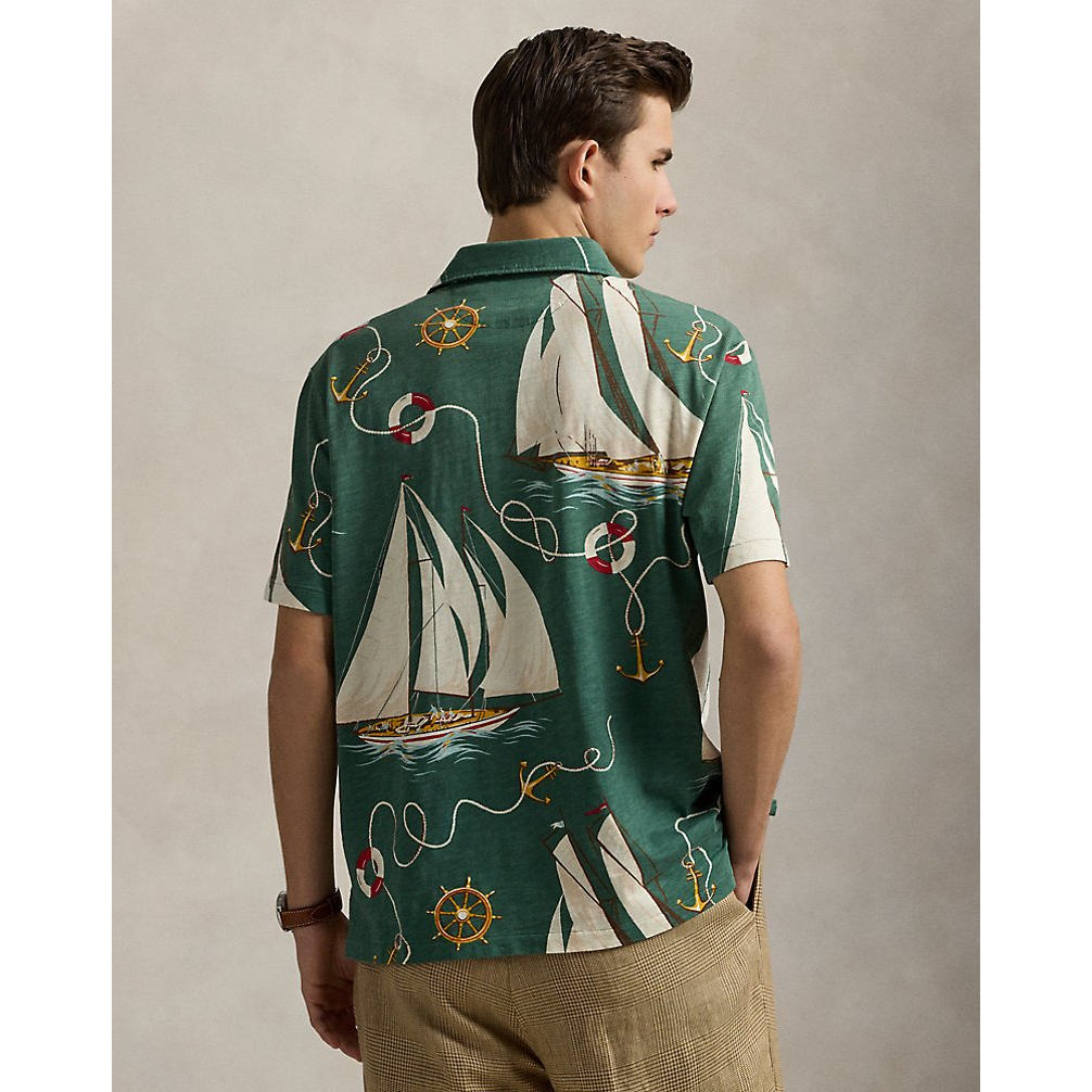 'Classic Fit Sailboat Jersey Polo Shirt' pour Hommes