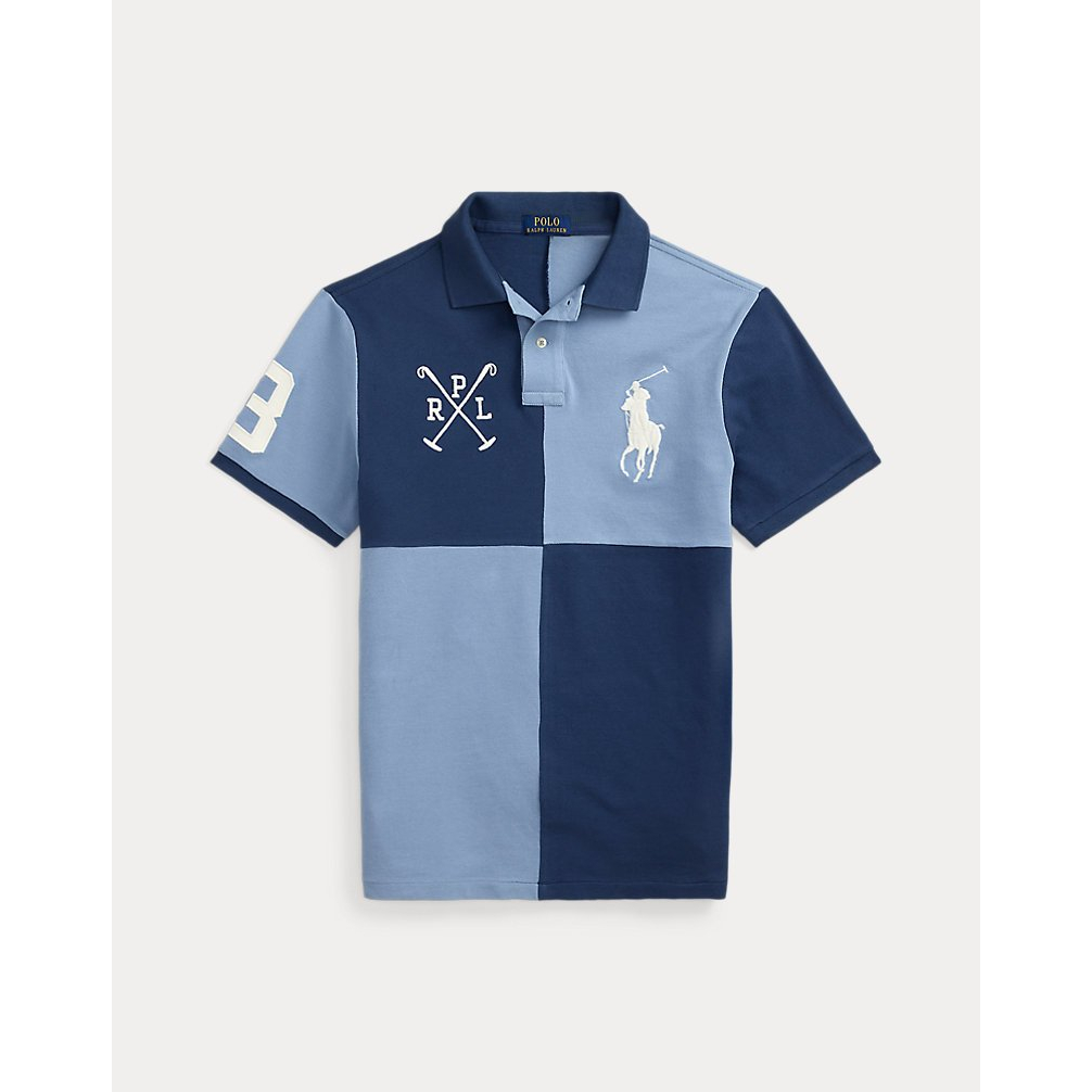 'Custom Slim Fit Big Pony Mesh Polo Shirt' pour Hommes