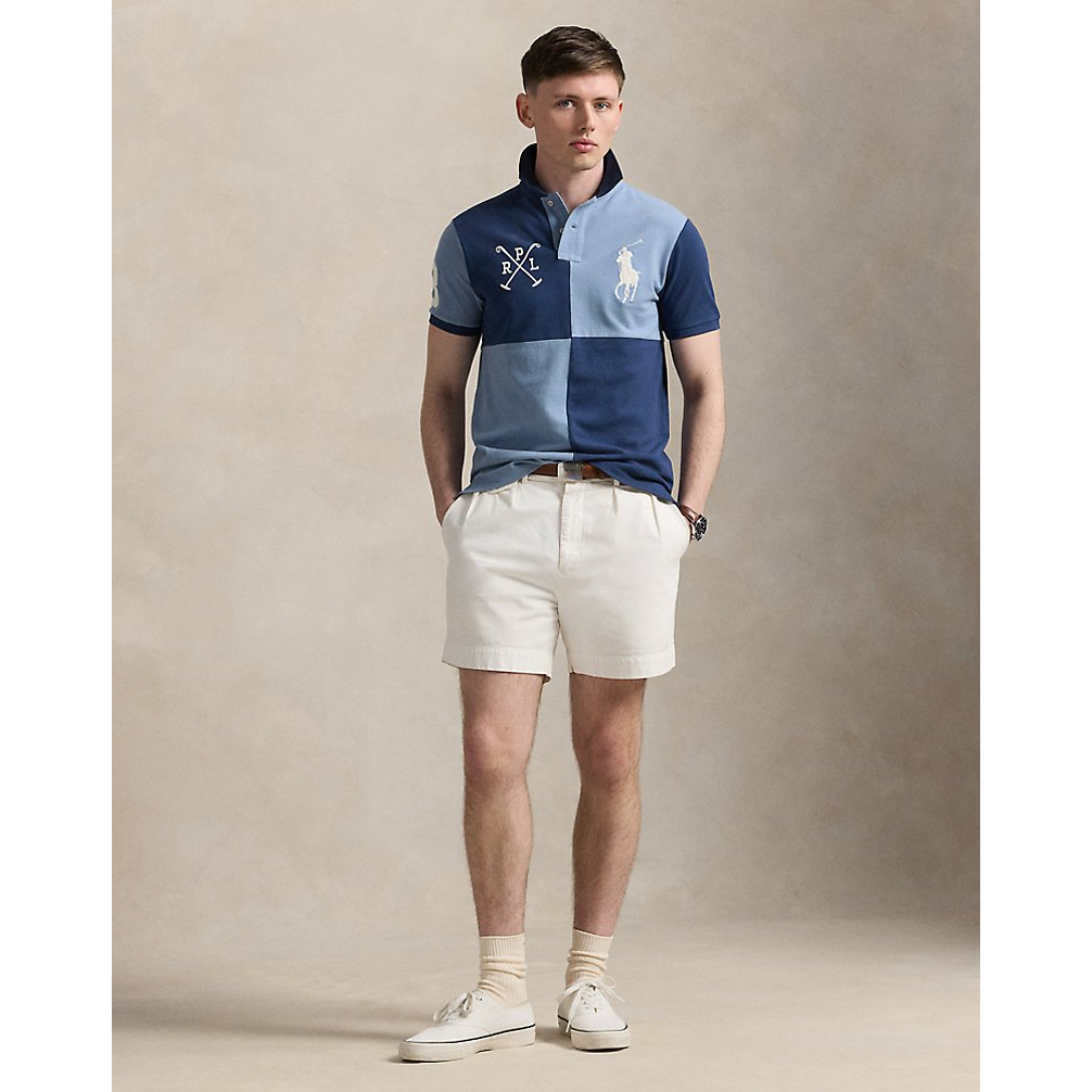 'Custom Slim Fit Big Pony Mesh Polo Shirt' pour Hommes