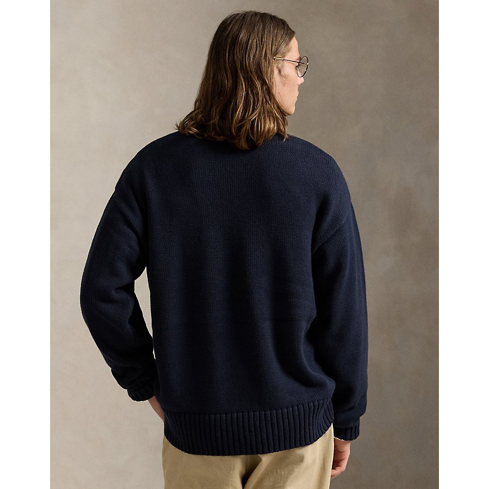 'Big Fit Logo-Intarsia Cotton Sweater' pour Hommes