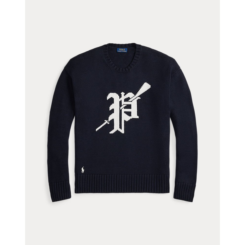 'Big Fit Logo-Intarsia Cotton Sweater' pour Hommes