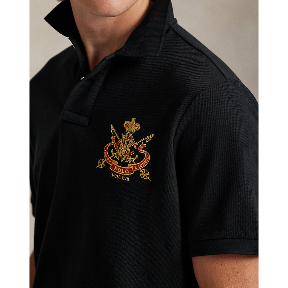 'Classic Fit Crest Mesh Polo Shirt' pour Hommes