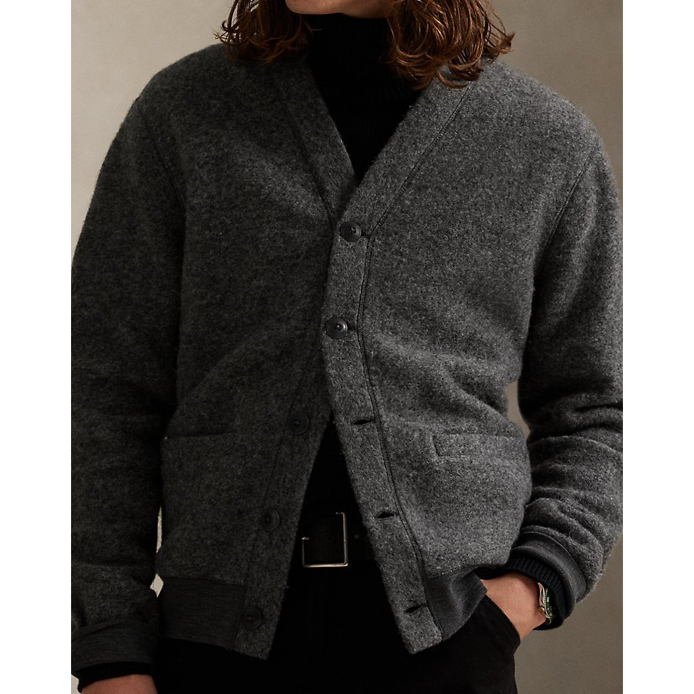 'Felted Wool-Blend Cardigan' pour Hommes
