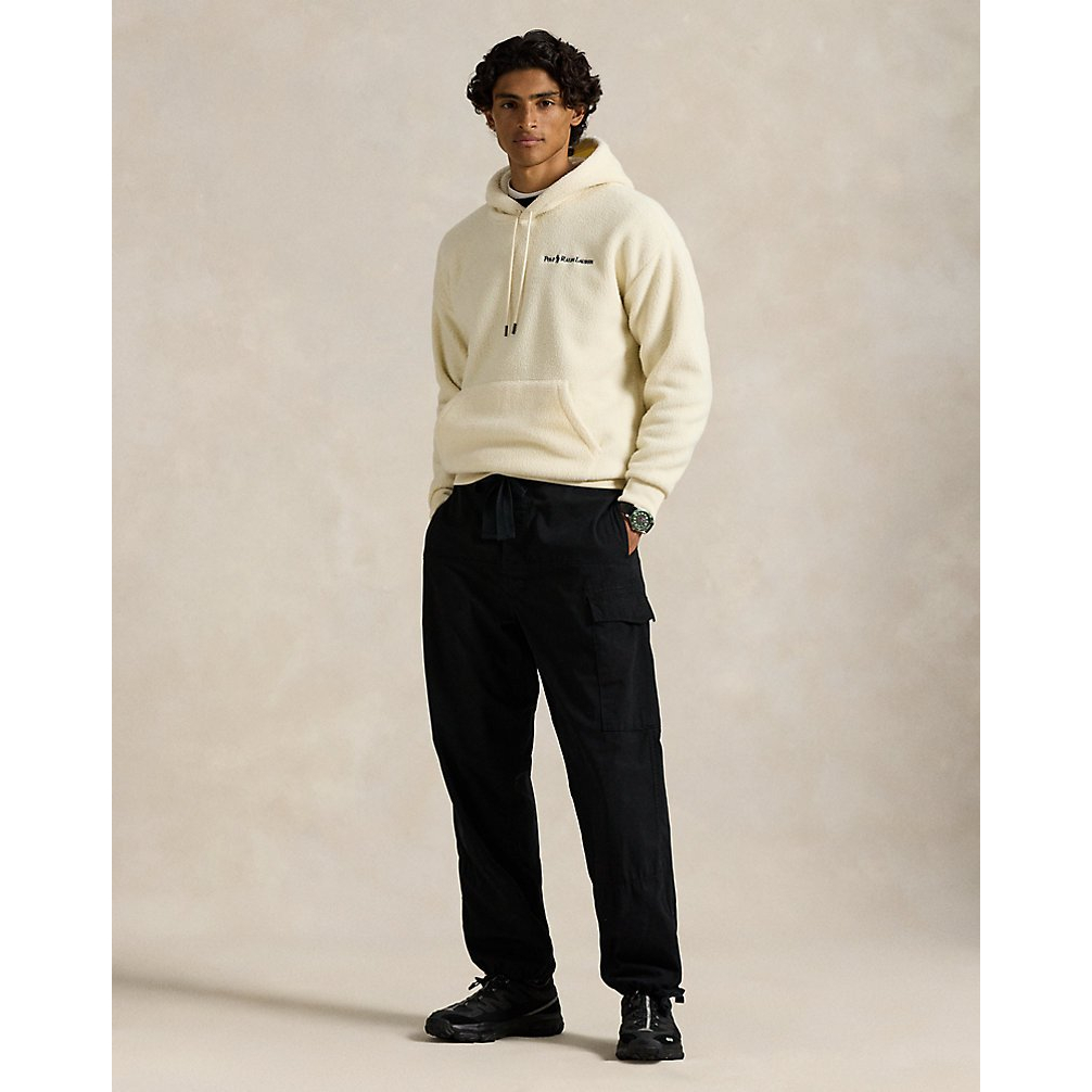 Men's 'Relaxed Fit Logo Pile Fleece Hoodie'