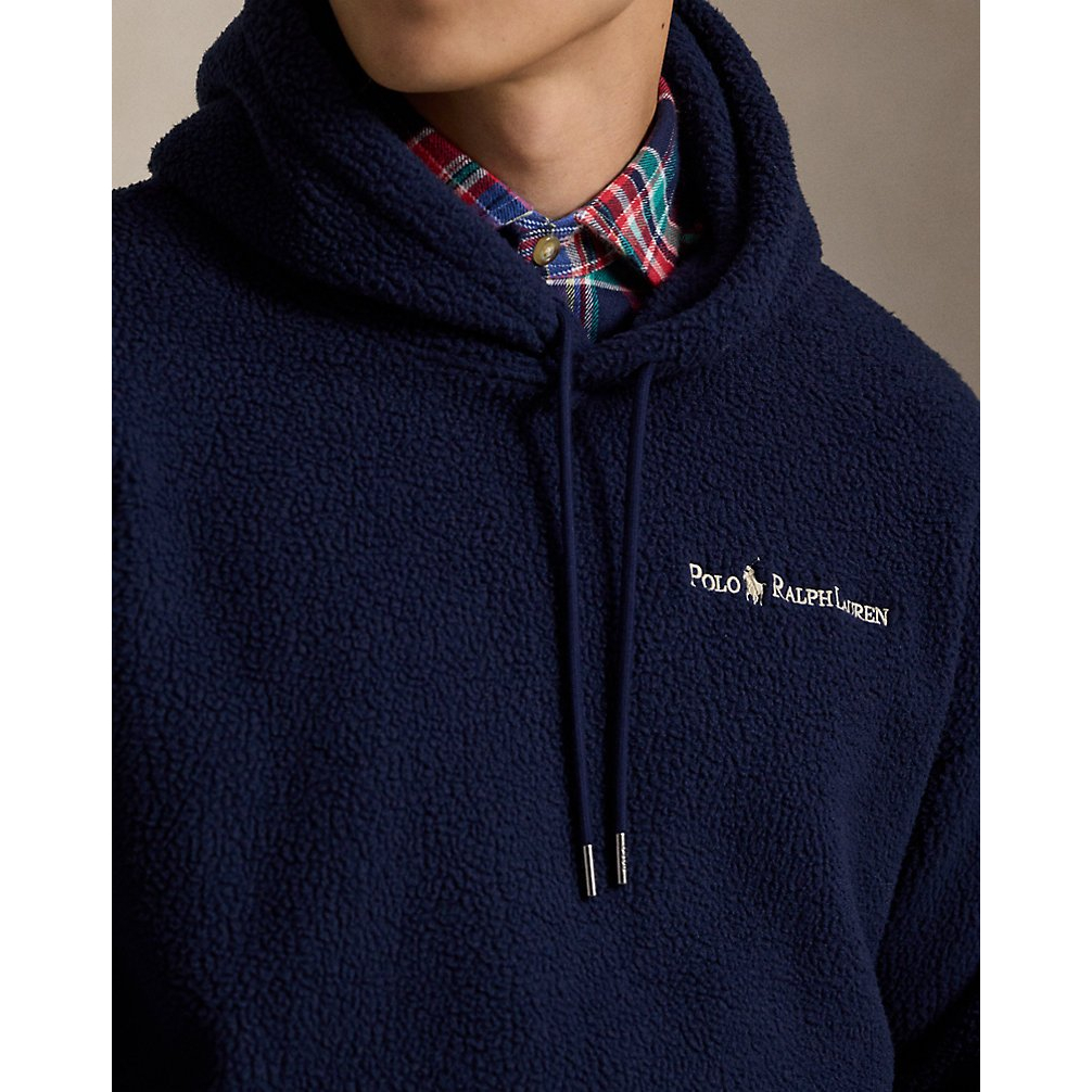 Men's 'Relaxed Fit Logo Pile Fleece Hoodie'