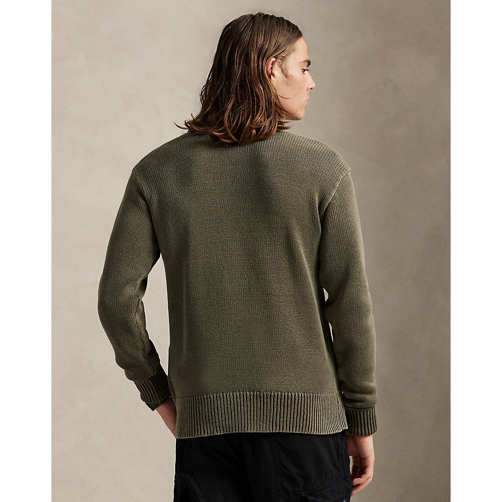 'Garment-Dyed Cotton Sweater' pour Hommes
