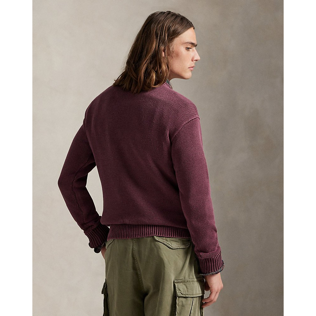 'Garment-Dyed Cotton Sweater' pour Hommes