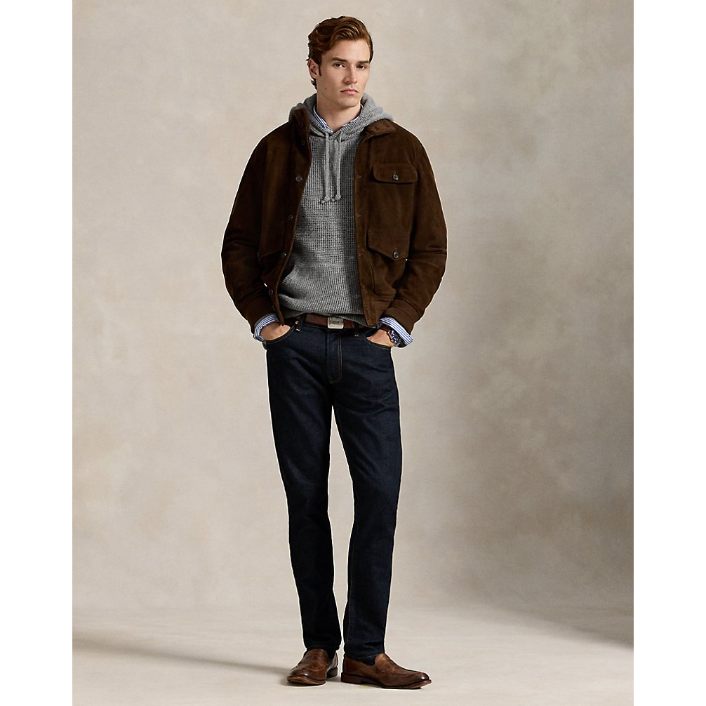 Men's 'Textured Wool-Cotton Hooded Sweater'