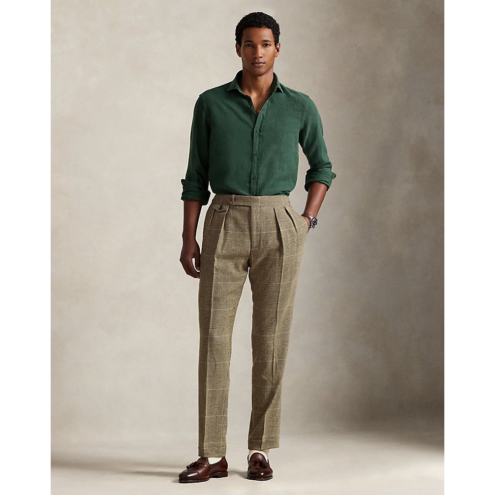 'Classic Fit Linen Shirt' pour Hommes