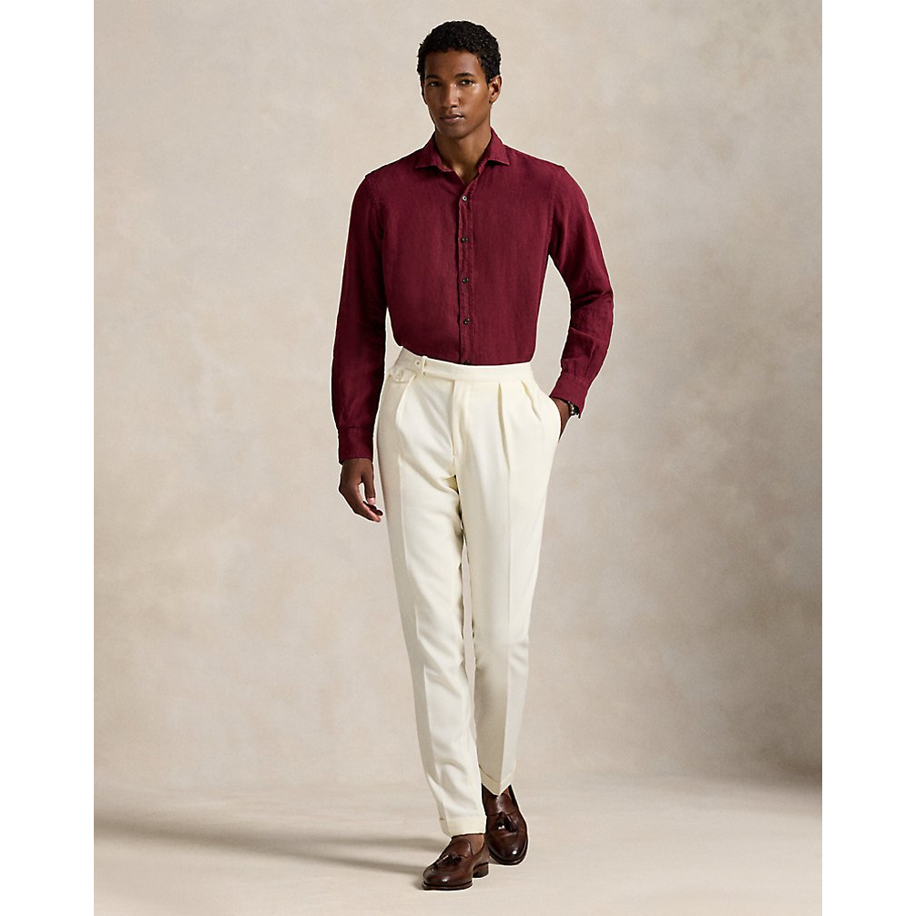 'Classic Fit Linen Shirt' pour Hommes