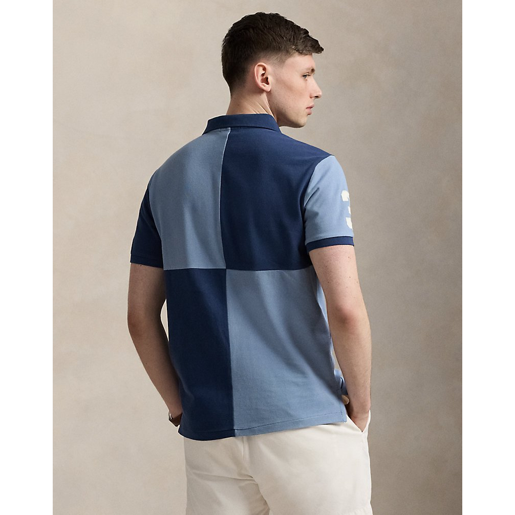 'Custom Slim Fit Big Pony Mesh Polo Shirt' pour Hommes