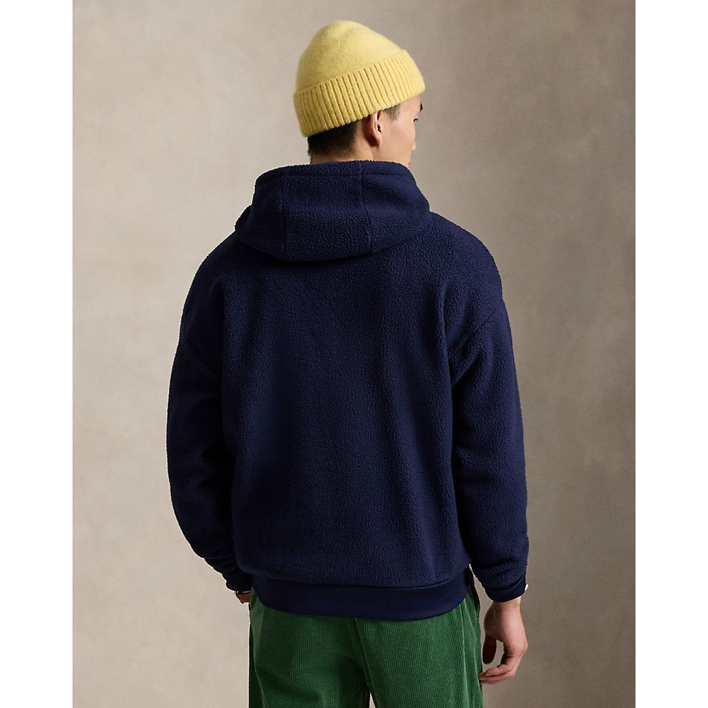 Men's 'Relaxed Fit Logo Pile Fleece Hoodie'