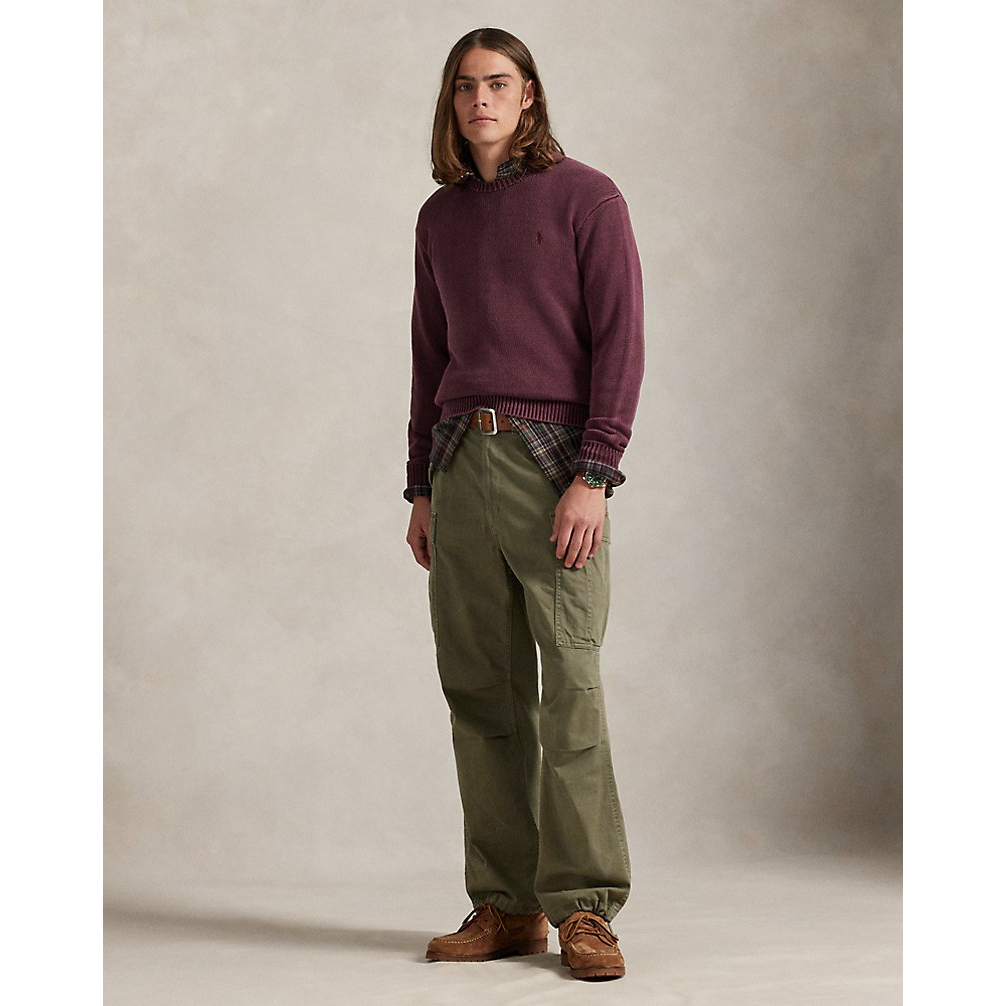 'Garment-Dyed Cotton Sweater' pour Hommes