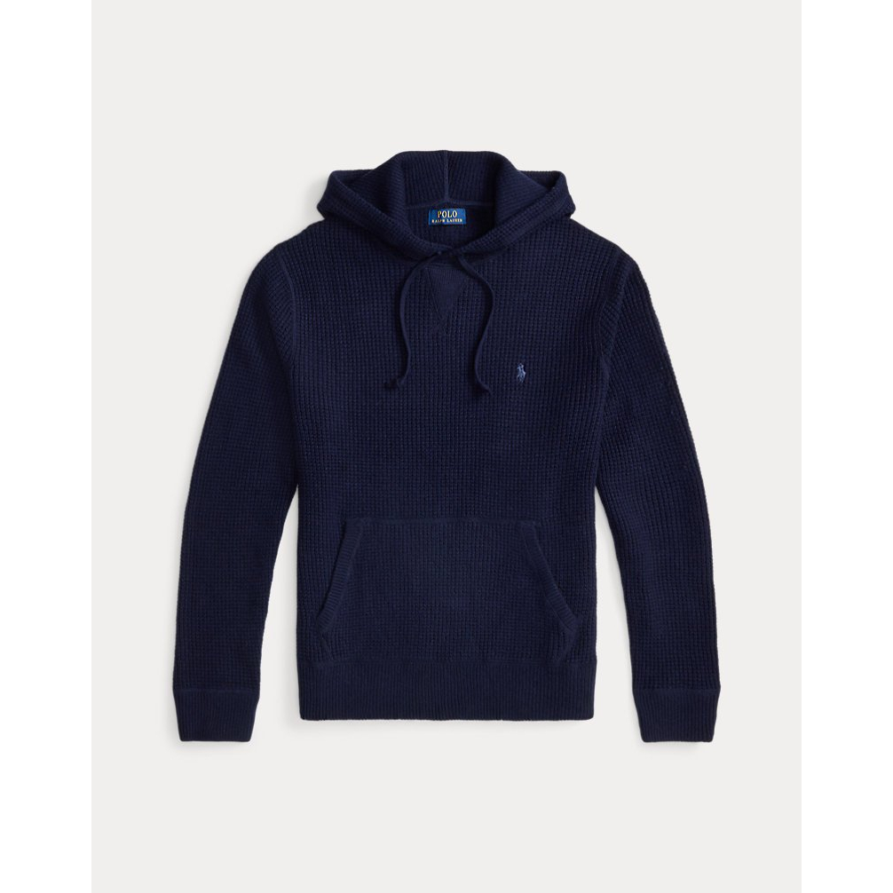 Men's 'Textured Wool-Cotton Hooded Sweater'
