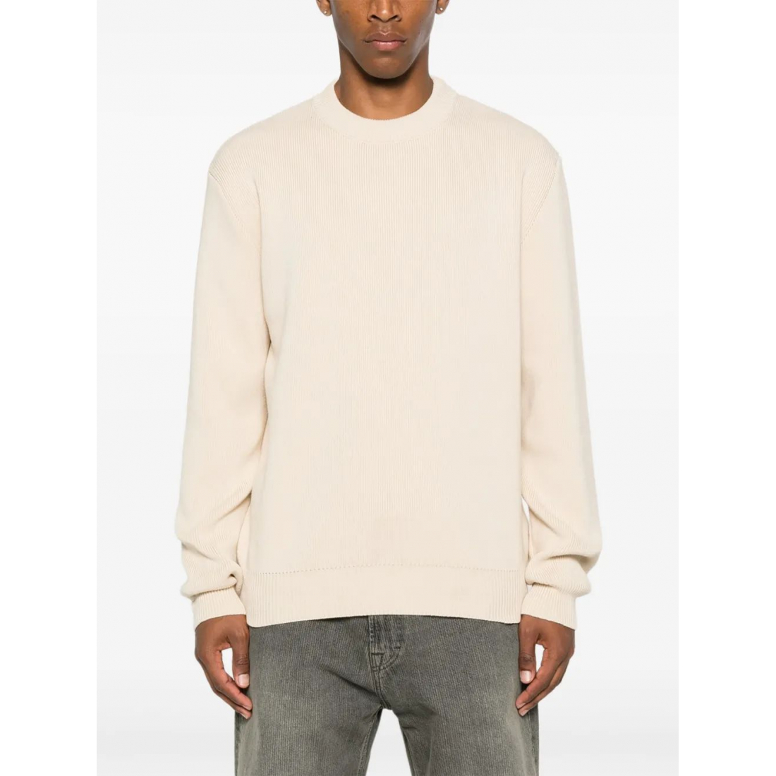 Pull 'Ribbed Crew-Neck' pour Hommes