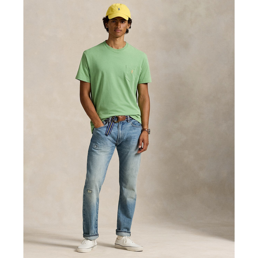 'Classic-Fit Crewneck Pocket T-Shirt' pour Hommes