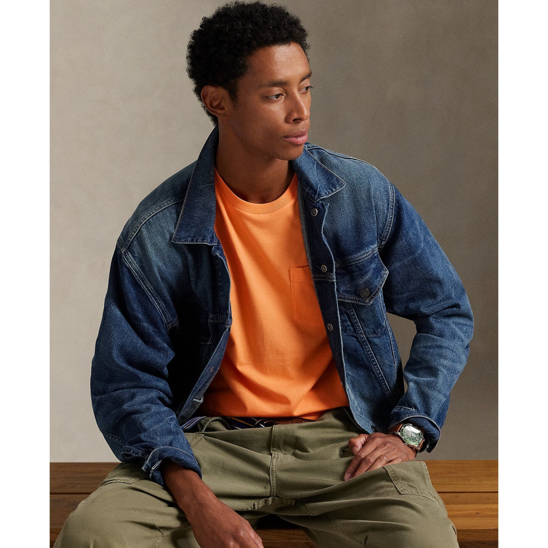 'Classic-Fit Crewneck Pocket T-Shirt' pour Hommes