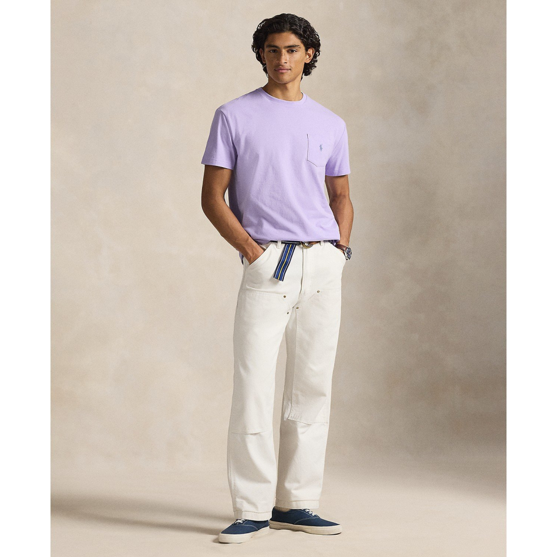 'Classic-Fit Crewneck Pocket T-Shirt' pour Hommes