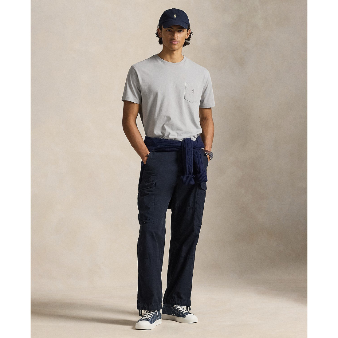 'Classic-Fit Crewneck Pocket T-Shirt' pour Hommes