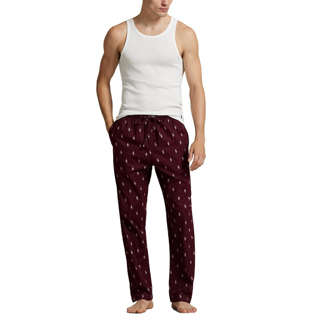 'Flannel Pony-Print Pajama Pants' pour Hommes