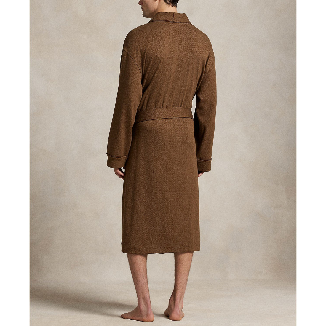 'Jacquard-Knit Herringbone Robe' pour Hommes