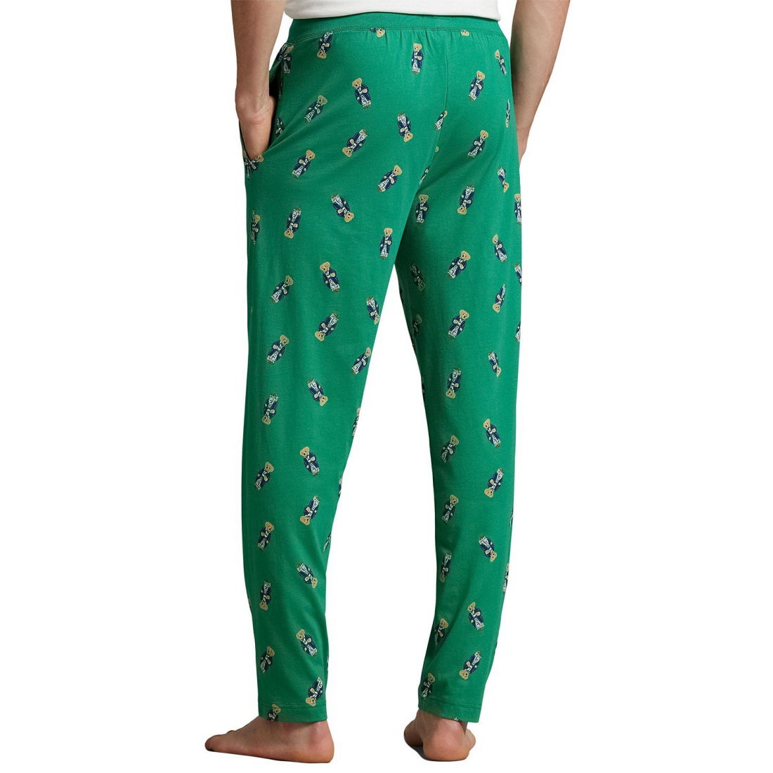 'Rib Waistband Knit Bear Pajama Pants' pour Hommes
