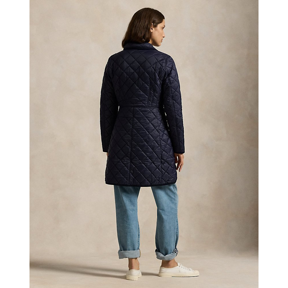 'Water-Repellent Quilted Coat' pour Femmes