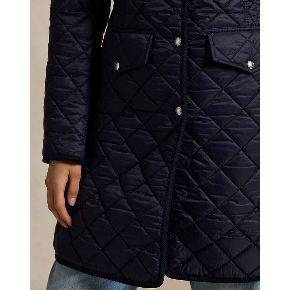 'Water-Repellent Quilted Coat' pour Femmes